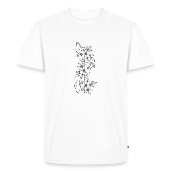 3 fleurs de chiens - T-shirt Premium bio Homme - blanc - Devant - Nico (187cm)