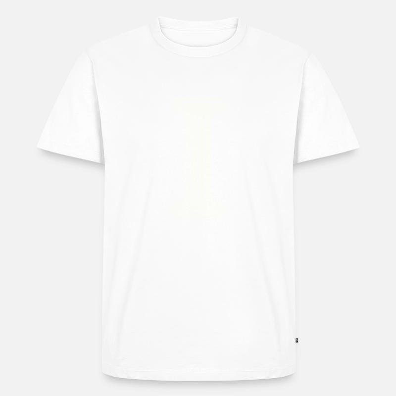 säule - Männer Premium Bio T-Shirt - Weiß