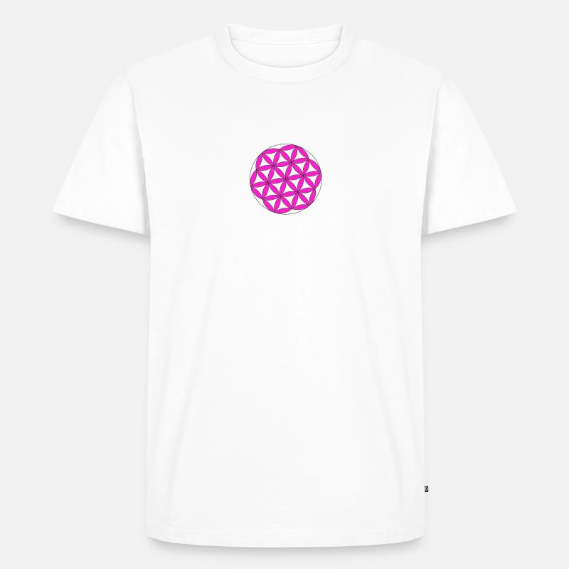 Blume des Lebens pink - Männer Premium Bio T-Shirt - undefined