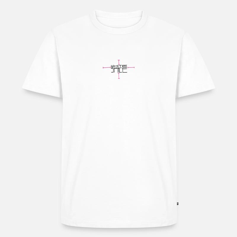 White Space - Männer Premium Bio T-Shirt - Weiß