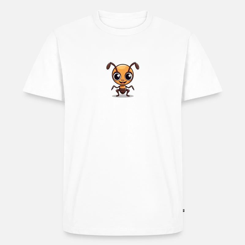 Happy Bug - Männer Premium Bio T-Shirt - Weiß