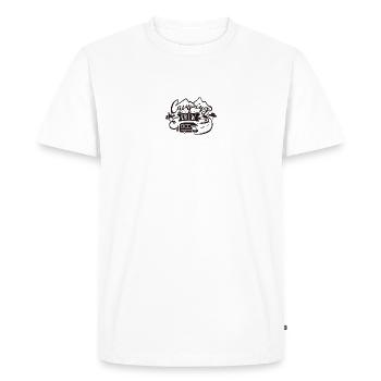 Équipe de camping - T-shirt Premium bio Homme - blanc - Devant - Nico (187cm)