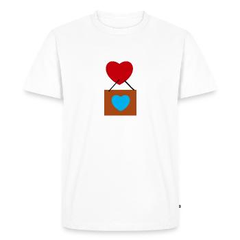 Ballon - T-shirt Premium bio Homme - blanc - Devant - Nico (187cm)