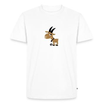 Goat - Men's Premium Organic T-Shirt - white - Front - Nico (187cm)