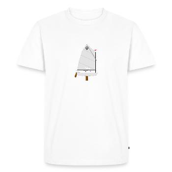 Optimist Riss - T-shirt Premium bio Homme - blanc - Devant - Nico (187cm)