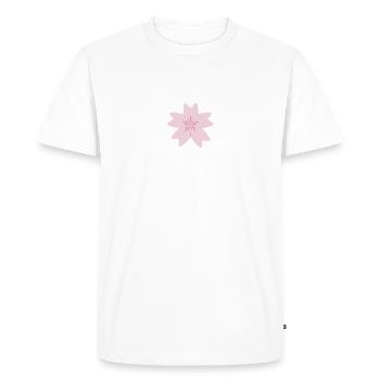 sakura - Men's Premium Organic T-Shirt - white - Front - Nico (187cm)