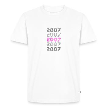2007 - Men's Premium Organic T-Shirt - white - Front - Nico (187cm)