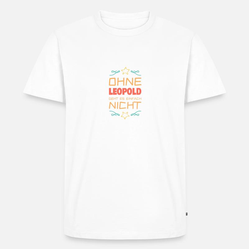 Geschenkidee Leopold - Männer Premium Bio T-Shirt - undefined
