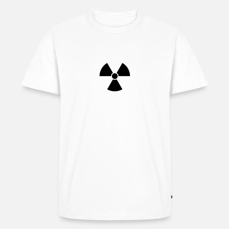 Nuclear Power Logo - Men's Premium Organic T-Shirt - white