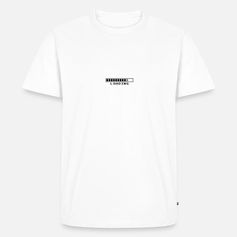 Loading - Men's Premium Organic T-Shirt - white