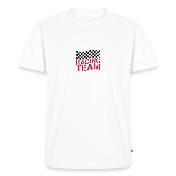 Conception de drapeau Racing Team - T-shirt Premium bio Homme - blanc - Devant - Nico (187cm)