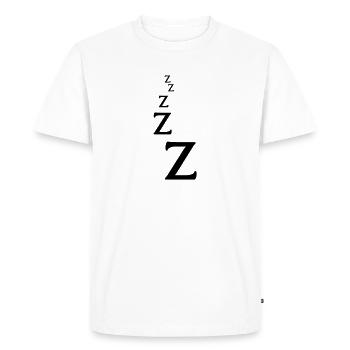 Zzzzzzz - T-shirt Premium bio Homme - blanc - Devant - Nico (187cm)