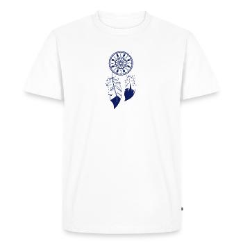 Expérience Voyage Ethno - T-shirt Premium bio Homme - blanc - Devant - Nico (187cm)