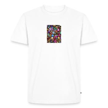 Diamantine dorée - T-shirt Premium bio Homme - blanc - Devant - Nico (187cm)