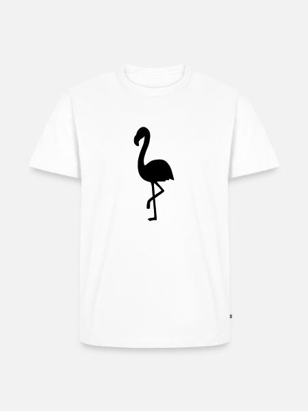 Flamingo 2 - Männer Premium Bio T-Shirt - Weiß