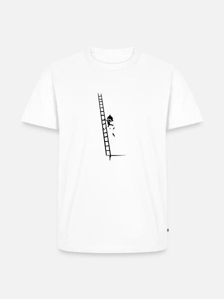 climb & fall - Men's Premium Organic T-Shirt - white