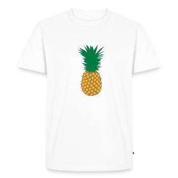 Ananas - T-shirt Premium bio Homme - blanc - Devant - Nico (187cm)