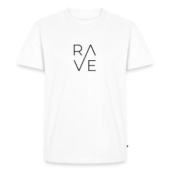 Raveveryday - T-shirt Premium bio Homme - blanc - Devant - Nico (187cm)