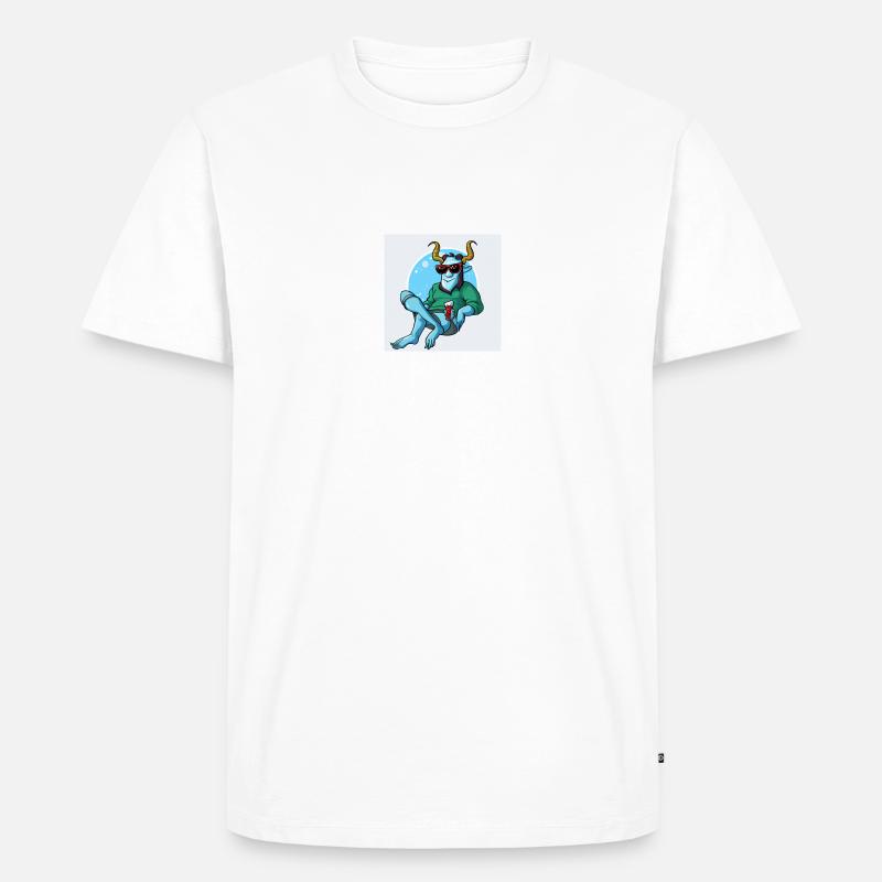Krampus Percht Devil 2303 - T-shirt Premium bio Homme - blanc