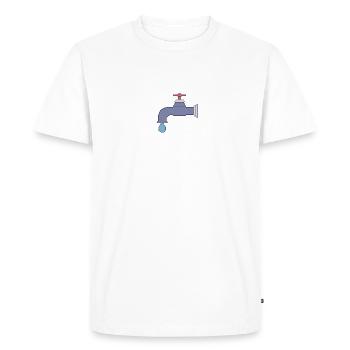 Robinet - T-shirt Premium bio Homme - blanc - Devant - Nico (187cm)