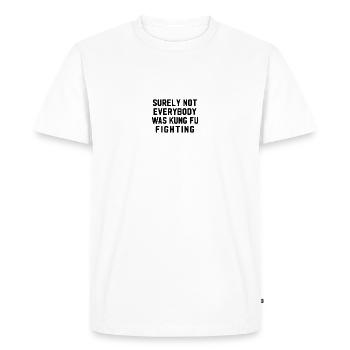 Kung Fu siat - T-shirt Premium bio Homme - blanc - Devant - Nico (187cm)