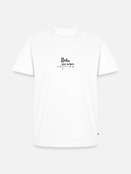 Italia - Männer Premium Bio T-Shirt - Weiß