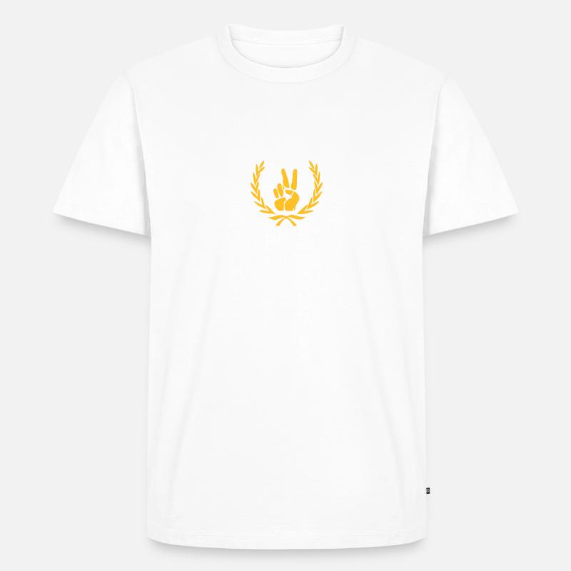 Sieger / Erster / Winner - Männer Premium Bio T-Shirt - Weiß