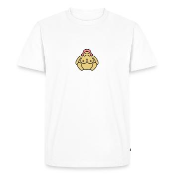 Naked Fat Woman - Men's Premium Organic T-Shirt - white - Front - Nico (187cm)