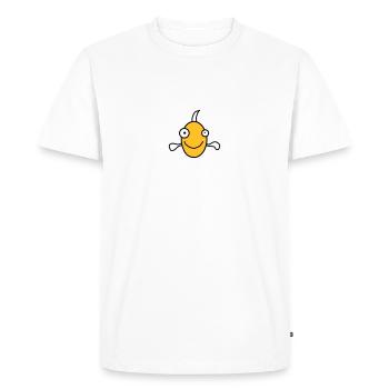 Funny Fish - Men's Premium Organic T-Shirt - white - Front - Nico (187cm)