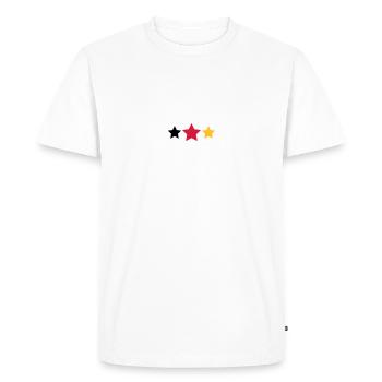 Etoiles - T-shirt Premium bio Homme - blanc - Devant - Nico (187cm)