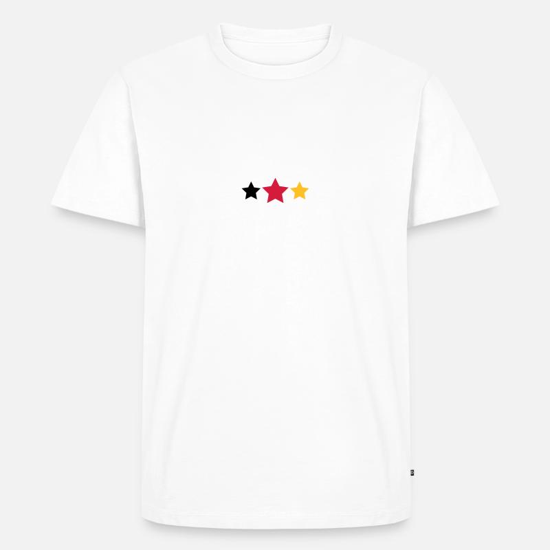 Sterne - Männer Premium Bio T-Shirt - Weiß