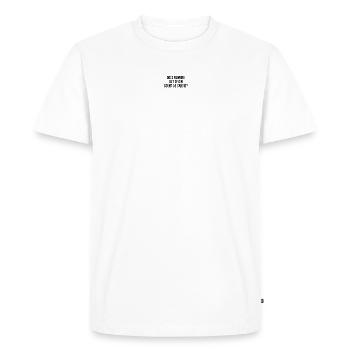 Funny Gin Fan Cocktails Anti Workout Exercise Gym - Men's Premium Organic T-Shirt - white - Front - Nico (187cm)