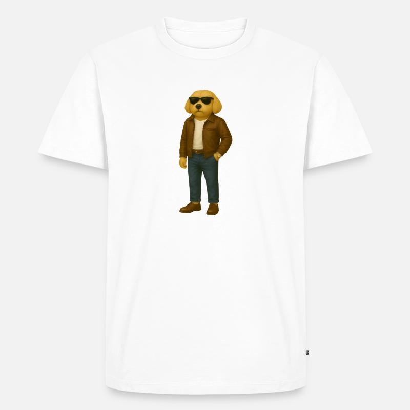 Casual Scott - Simple Chic - Männer Premium Bio T-Shirt - Weiß