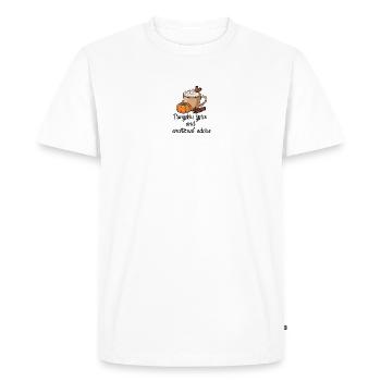 Pumpkin Advice - Men's Premium Organic T-Shirt - white - Front - Nico (187cm)
