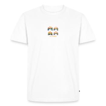 Paysage naturel géographique vif - T-shirt Premium bio Homme - blanc - Devant - Nico (187cm)