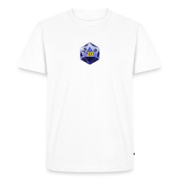 d20 - T-shirt Premium bio Homme - blanc - Devant - Nico (187cm)