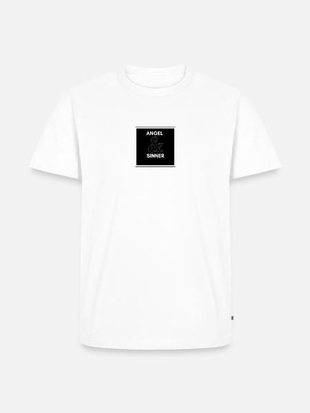 ANGEL&SINNER - Männer Premium Bio T-Shirt - Weiß