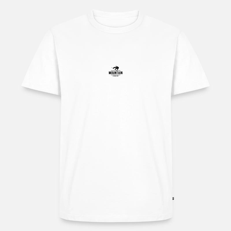 Mountain Ski Tshirt - Männer Premium Bio T-Shirt - Weiß