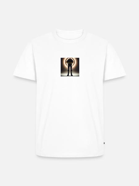 Der stilvolle Soldat - Männer Premium Bio T-Shirt - Weiß