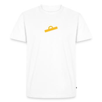 Poubelle - T-shirt Premium bio Homme - blanc - Devant - Nico (187cm)