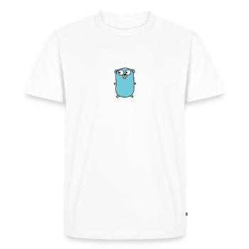Allez Gopher - T-shirt Premium bio Homme - blanc - Devant - Nico (187cm)
