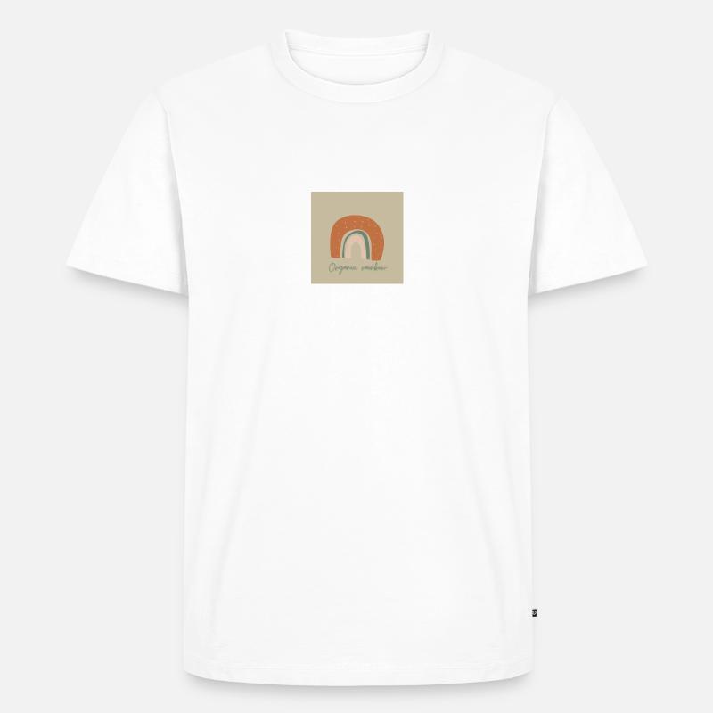 Bio-Regenbogen - Männer Premium Bio T-Shirt - Weiß