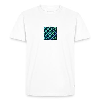GREEN FLASH ACTIVE ATOM - Men's Premium Organic T-Shirt - white - Front - Nico (187cm)