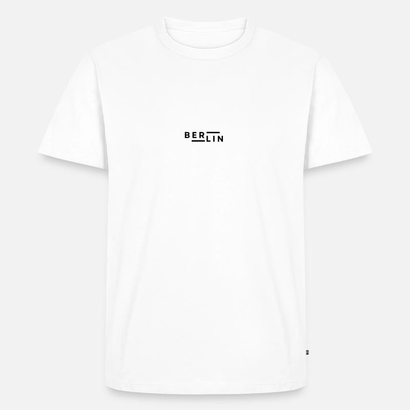 „Berlin“ simple - Männer Premium Bio T-Shirt - Weiß