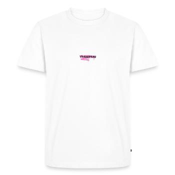 "Dream Woman" Gift Valentine's Day - Men's Premium Organic T-Shirt - white - Front - Nico (187cm)