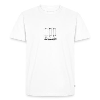 Longboard, longboard, longboarding, skateboarding - Men's Premium Organic T-Shirt - white - Front - Nico (187cm)