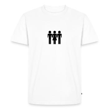 Two Man - T-shirt Premium bio Homme - blanc - Devant - Nico (187cm)
