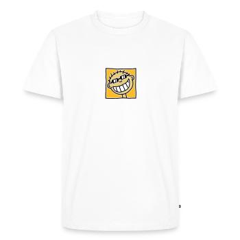 Un sourire de Tourisme - T-shirt Premium bio Homme - blanc - Devant - Nico (187cm)