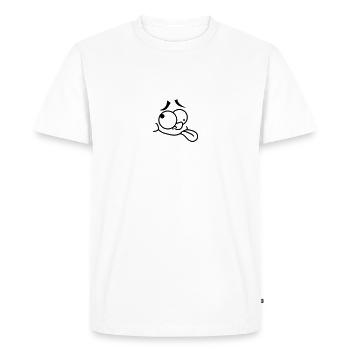 Crazy Face - T-shirt Premium bio Homme - blanc - Devant - Nico (187cm)