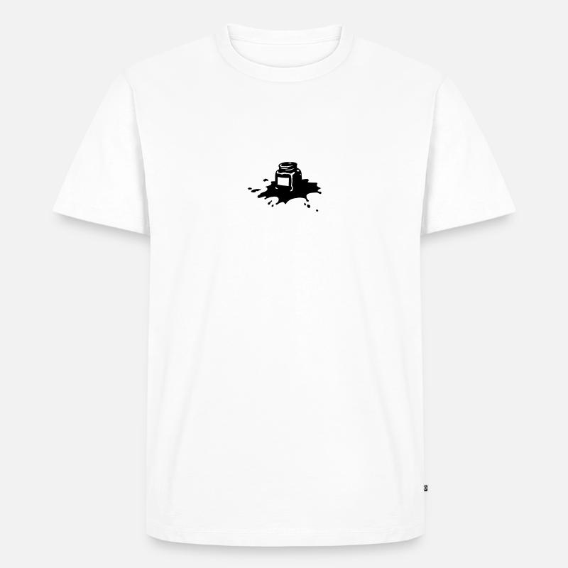 Tuschenapf - Männer Premium Bio T-Shirt - Weiß